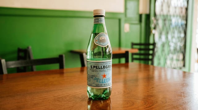 Pellegrino Water.
