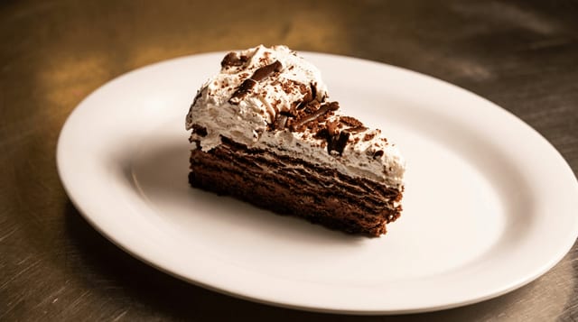 Chocolate Mousse Cake.