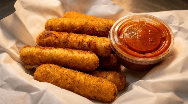 Fried Mozzarella Sticks (8).