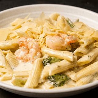 Shrimp Alfredo Penne
